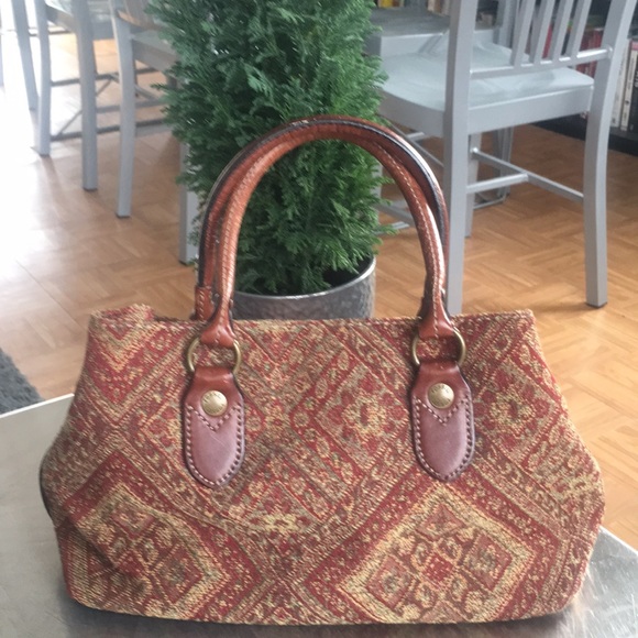 fossil tapestry bag